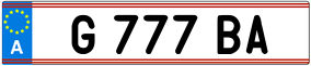Truck License Plate